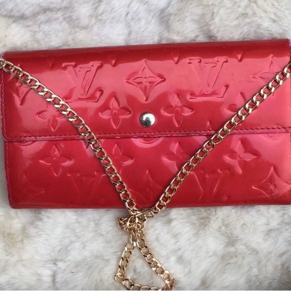 LOUIS VUITTON SARAH WALLET - no chain - Picture 3 of 15